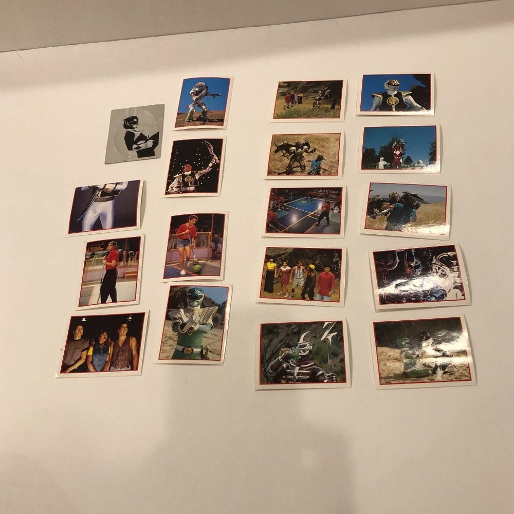 Lot of 18 Power Ranger Stickers Cards